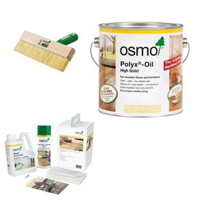 Picture of Osmo Opti-Set Mop, Wash & Care & Liquid Wax Cleaner 1L Combo