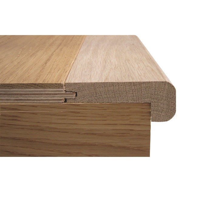 Oak Stair Nosing Tg Bullnose By Vanilla, Bullnose Hardwood Floor Edging