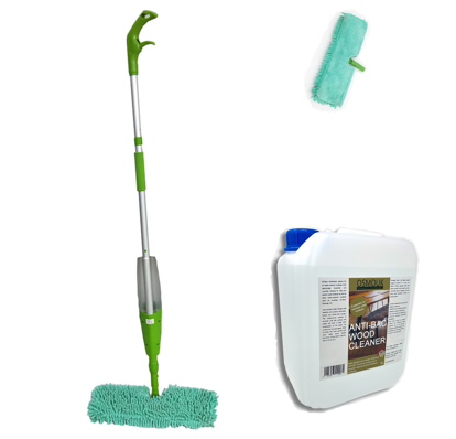 Picture of New Osmo Flexi Spray Mop + 5L AntiBac + Free Extra Microfibre Head