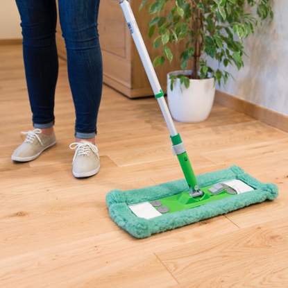 Picture of Osmo Mop Cleaning Kit for Oiled Wood Floors with Telescopic Pole